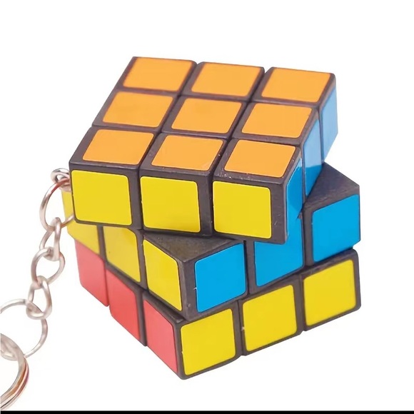 Mini Rubik’s Cube Toy Keychain - Picture 1 of 3